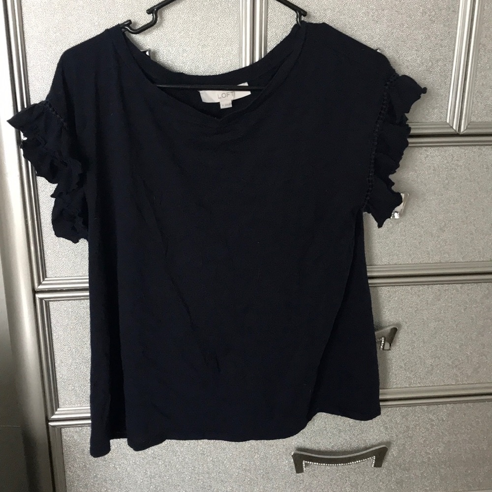 Loft ruffle short sleeve